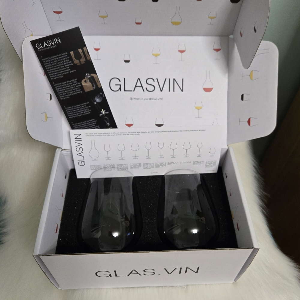 Glas.Vin Handblown Stemless Wine Glasses